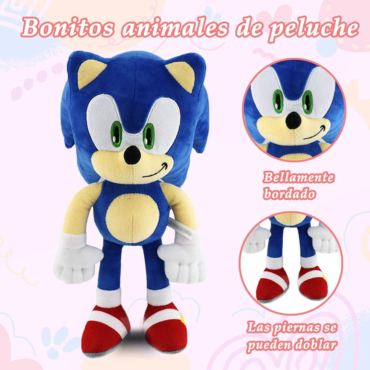 Peluche Suave 30 Cm Hedgehog, Sonic