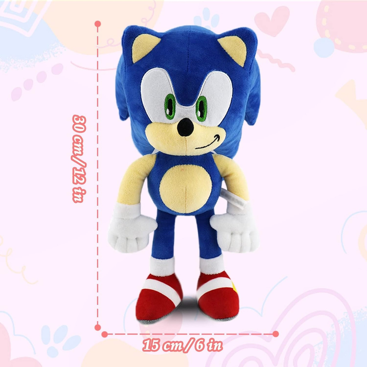 Peluche Suave 30 Cm Hedgehog, Sonic