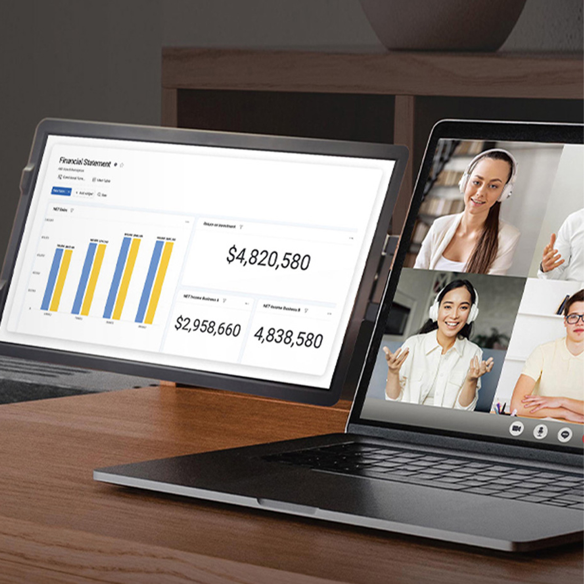 Monitor Portátil para Laptop Avante Sidewing 12" HD