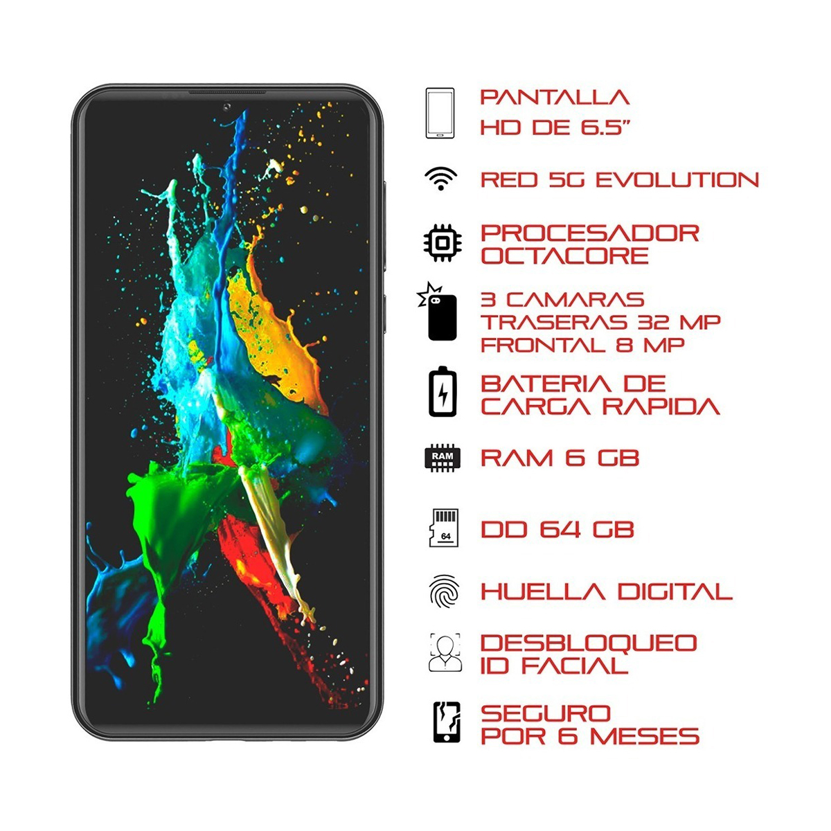 Smartphone Kempler & Strauss Combo P3 Velocita + Audífonos