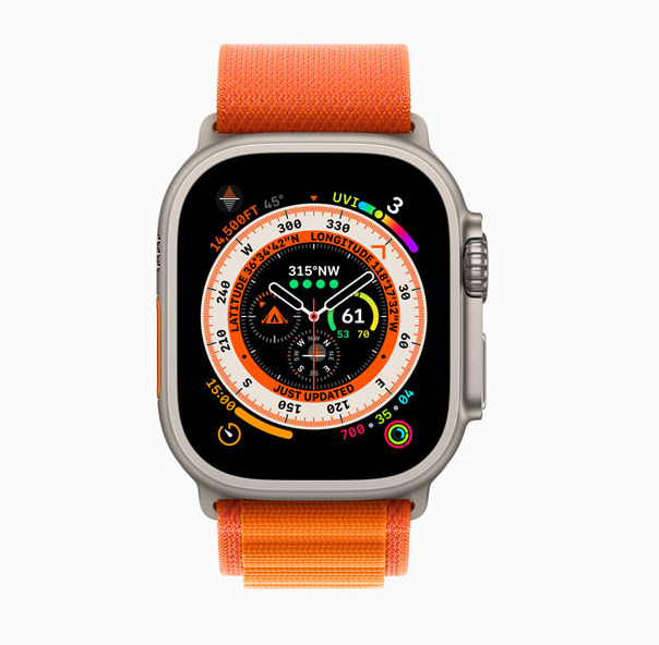 SmartWatch Ultra Oem 44mm Ocean Band Naranja 