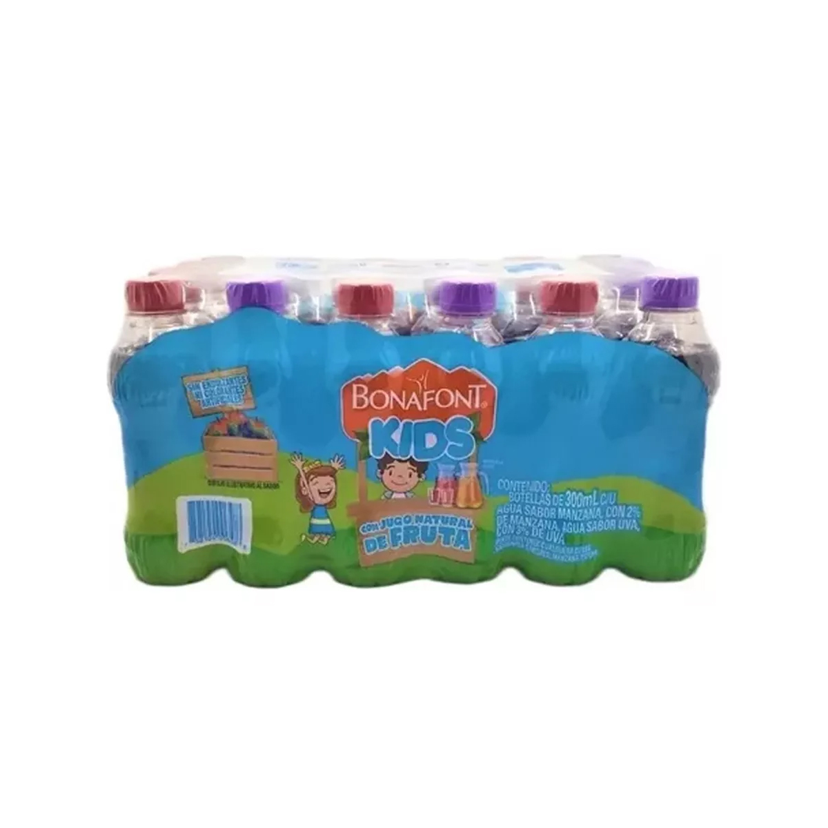 Agua Bonafont Kids Surtidos 12 Piezas de 300 ml c/u