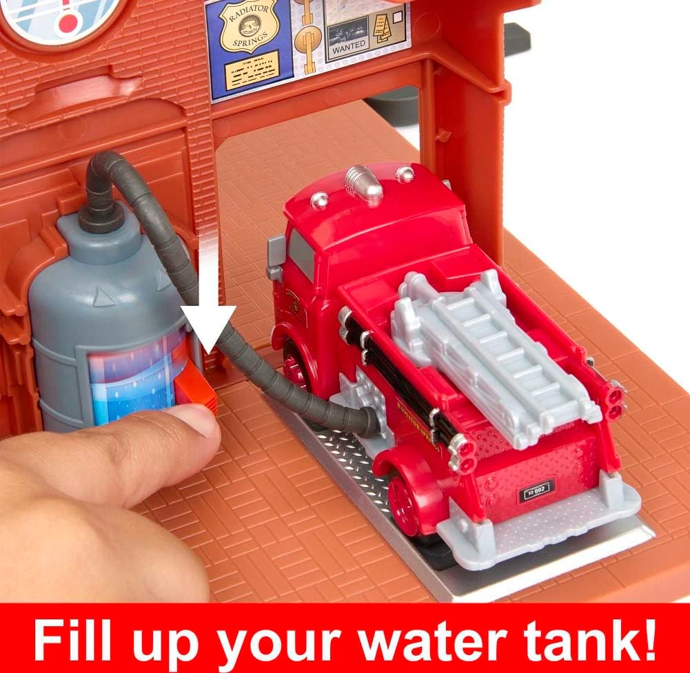 Disney Cars Estacion de bomberos de Rojo