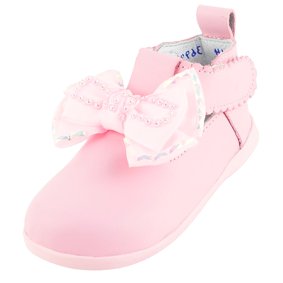 Zapato Niña Arco soporte suave moño Casual rosa 3699-r.