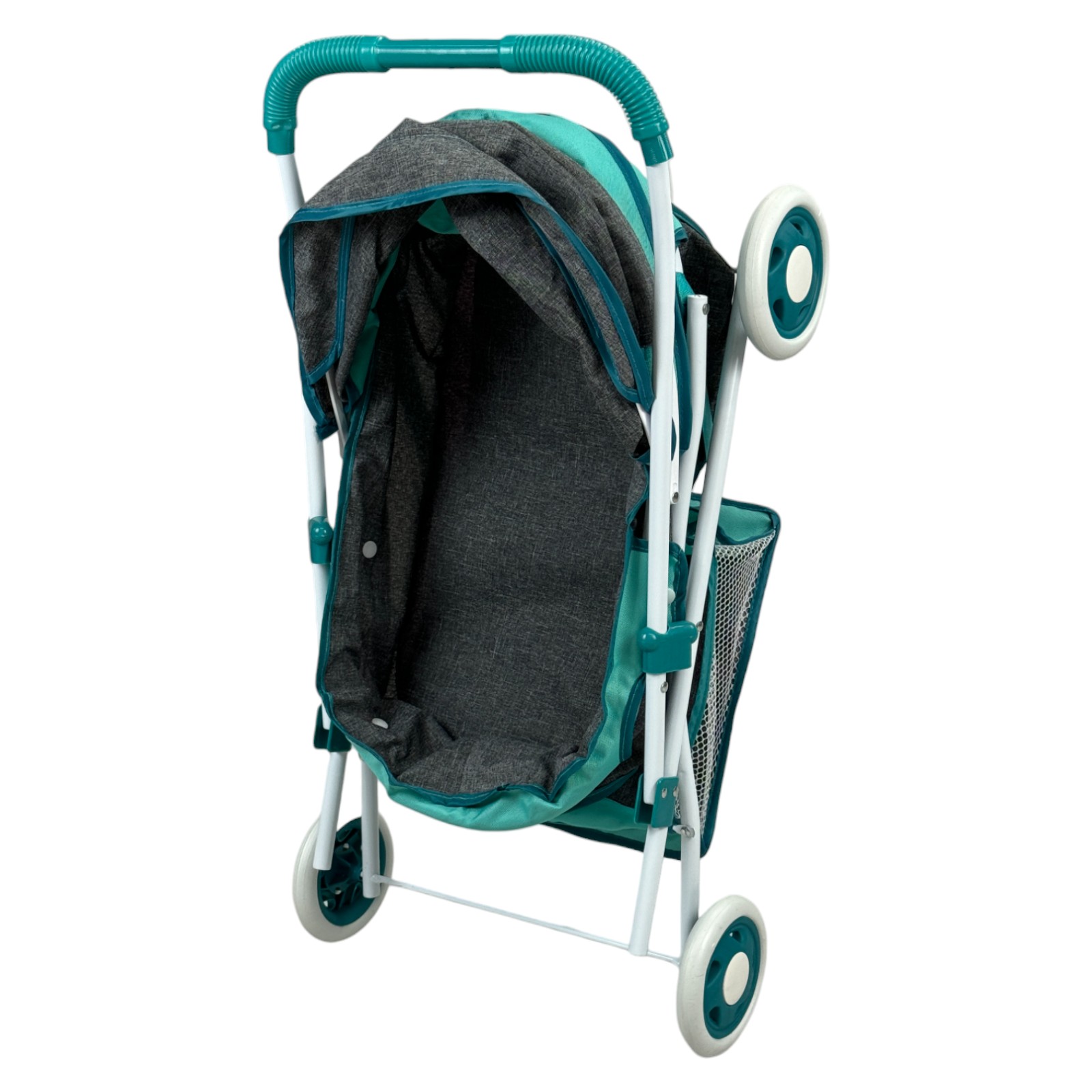 Carriola para Muñecas de Juguete Niñas,Pañalera,Toldo,Plegable - Azul.