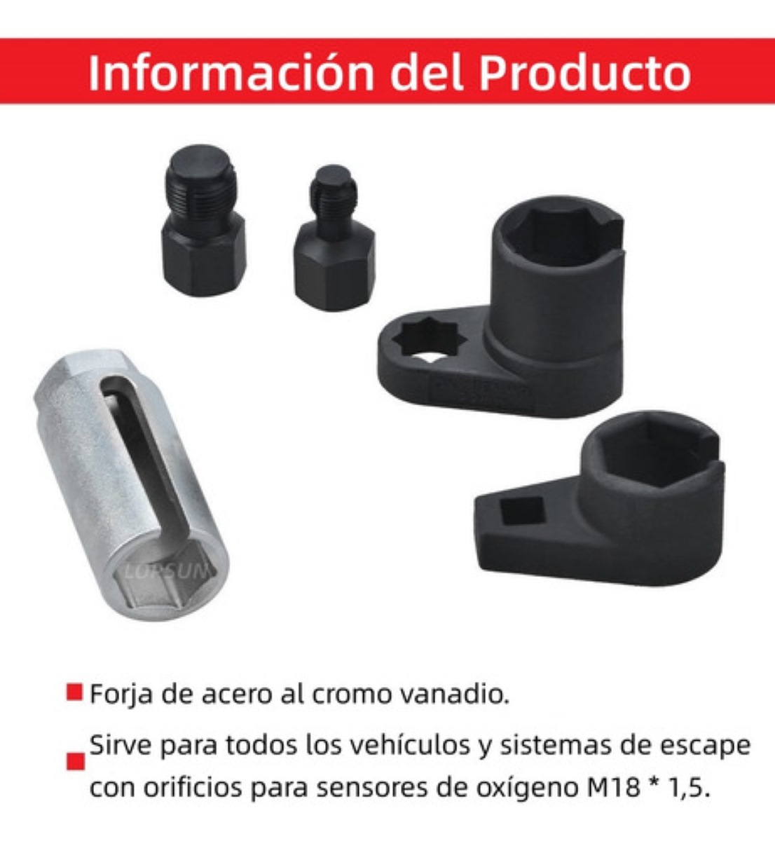 Kit Dados Para Sensores De Oxígeno Automotriz Universal 5 Pc