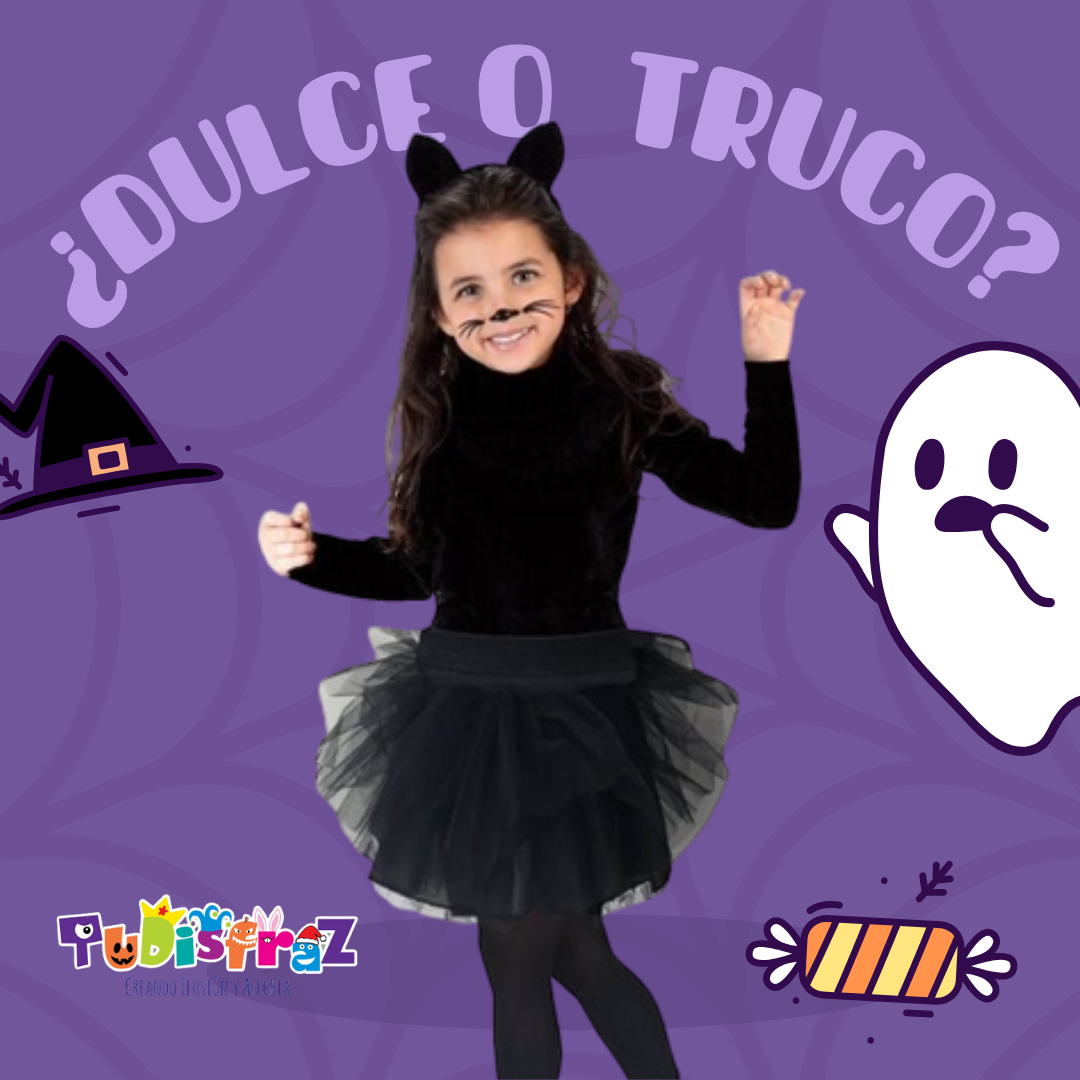 Disfraz de Gatita Negra Animalito Pastorela Navidad Gata Tutu Gato Niña - DISFRACES TuDi