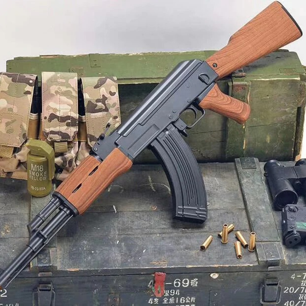Ametralladora Automatica Ak47 Akm Blaster Juguete Hidrogel,Lanzador para exteriores de hidrogel,pistola de bolas de hidrogel,Juego de Equipo Disparo de Proyectiles de Hidrogel, Batería Recargable..