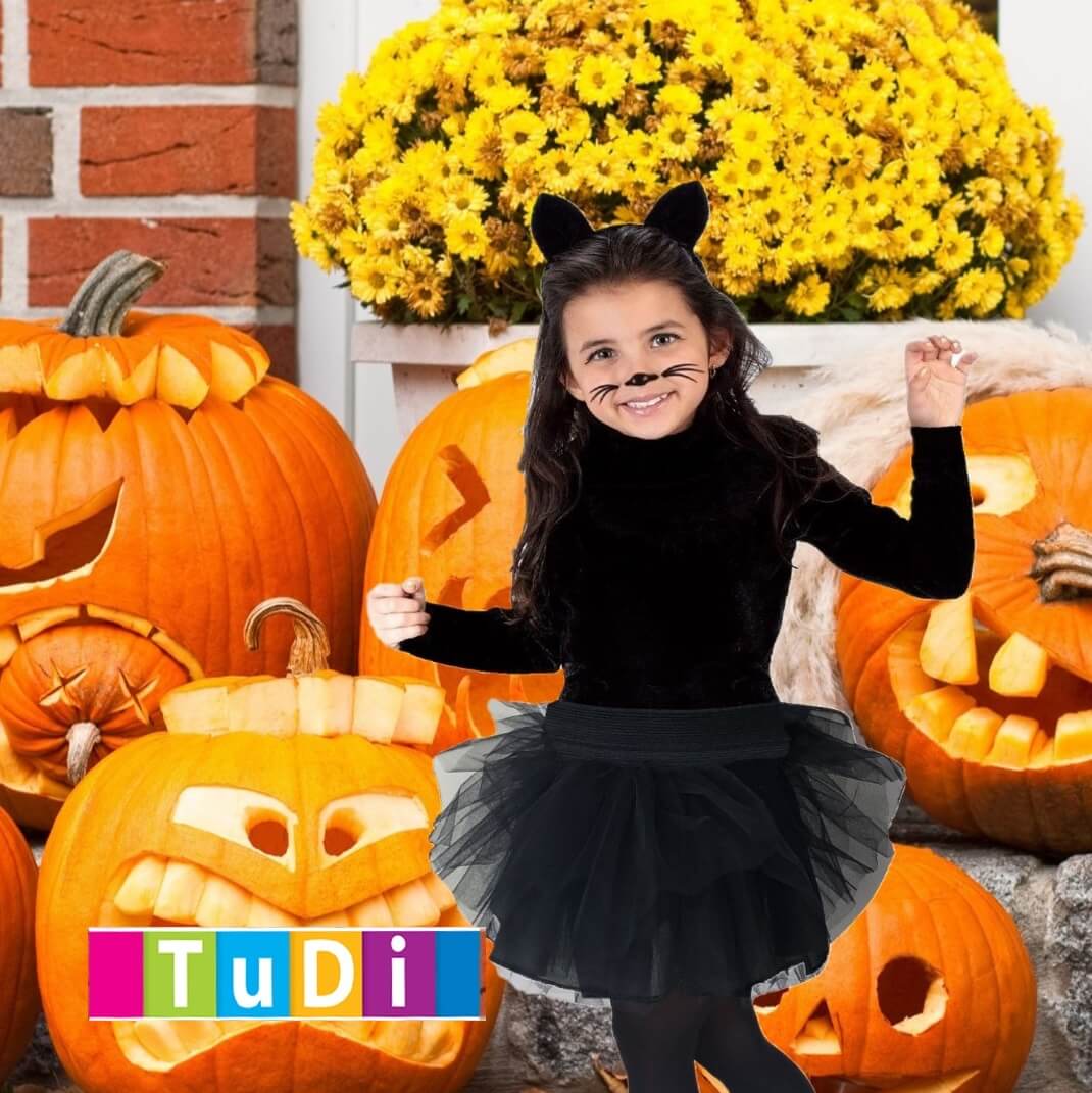 Disfraz de Gatita Negra Animalito Pastorela Navidad Gata Tutu Gato Niña - DISFRACES TuDi