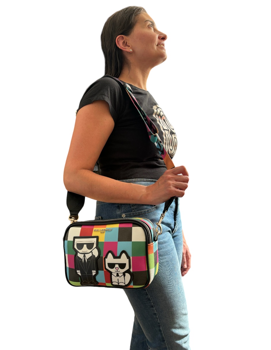 Bolsa crossbody Karl Lagerfeld Paris Mini Colors de piel para mujer