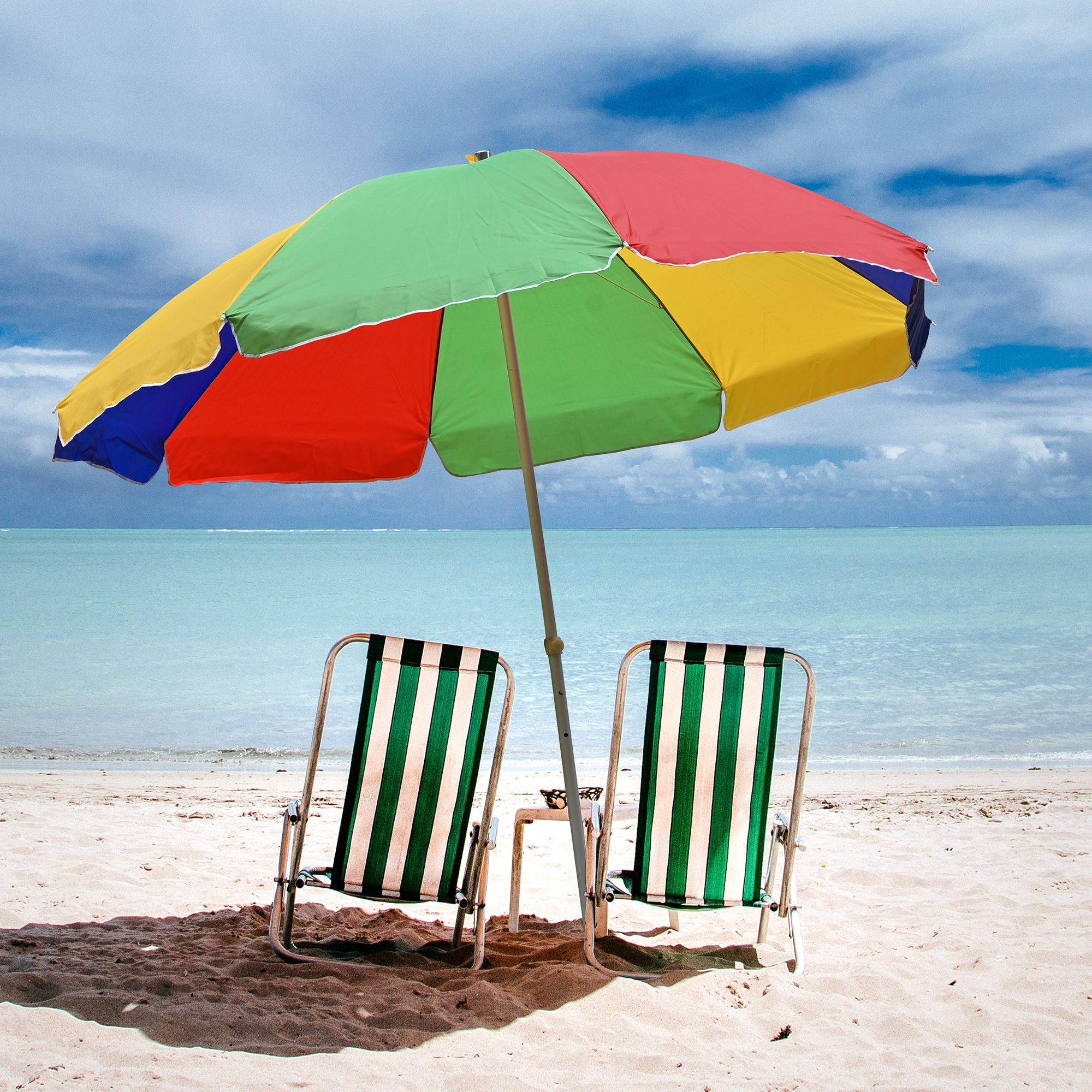 Sombrilla para Playa o Jardín con 2.4mts de Diámetro Funda Protección "UV"