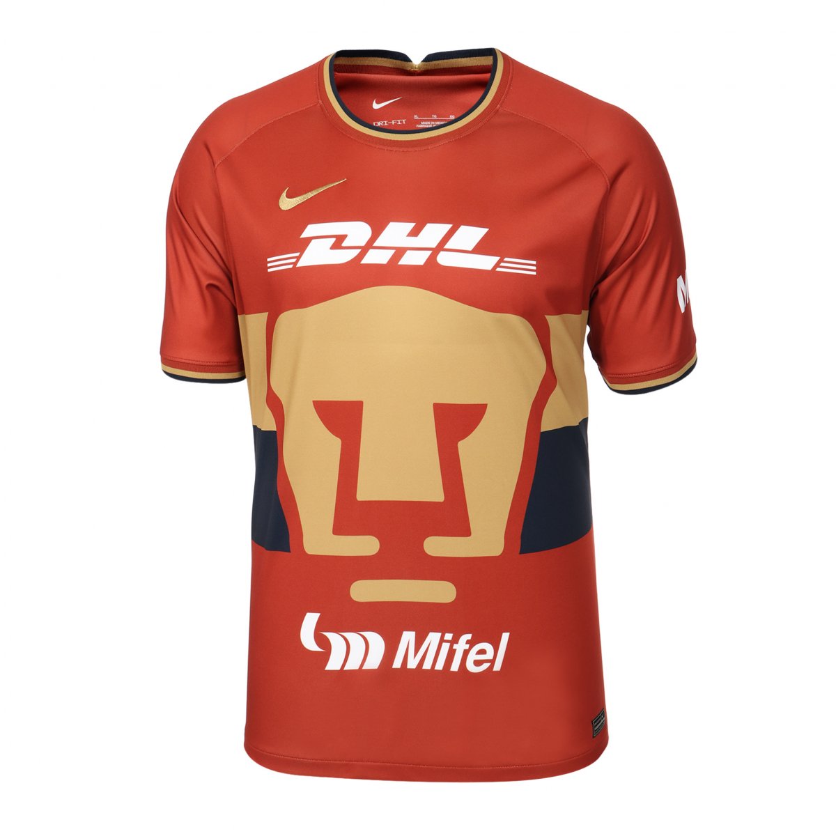 Jersey Original Nike Pumas de la UNAM gala 3era terracota 2021 2022 DH8079