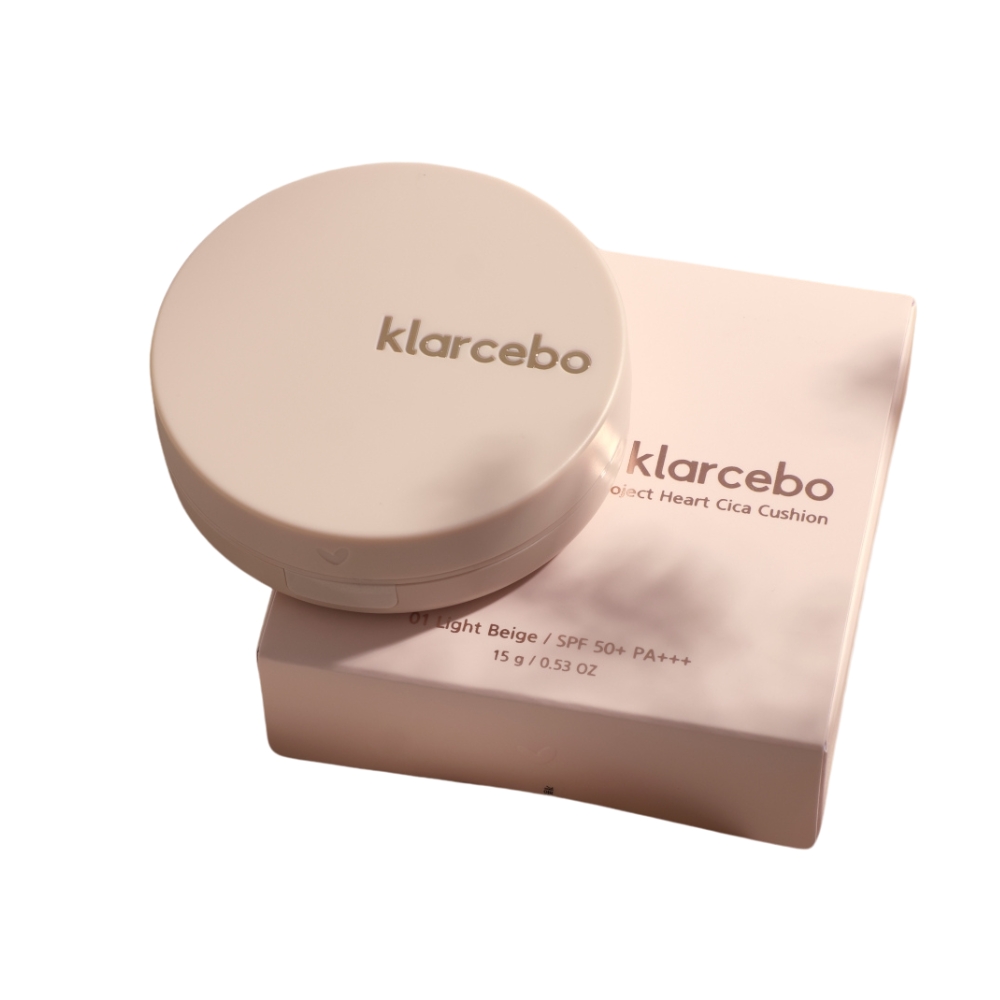 Bloqueador de rayos UV cuidado de la piel Klarcebo Cica Cushion Spf50+ Pa+++ 15g (tono Ligh Beige).