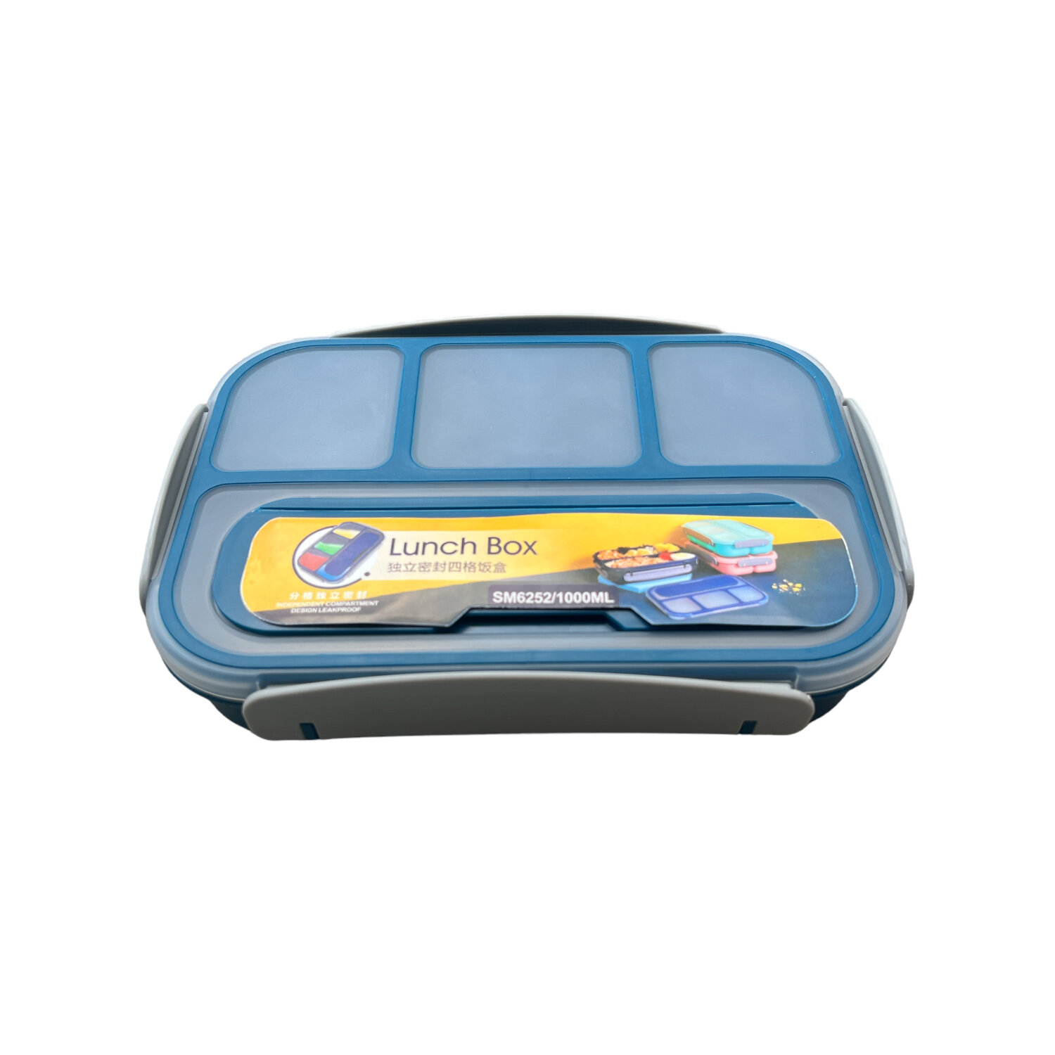 Contenedor Lonchera Lunch Box Topper Hermético (2 Pack Azul y Rosa).