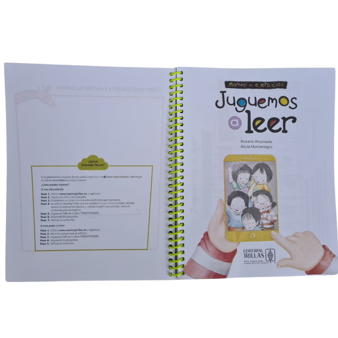 Juguemos A Leer /Original/ Libro manual De Ejercicios + Lectura 