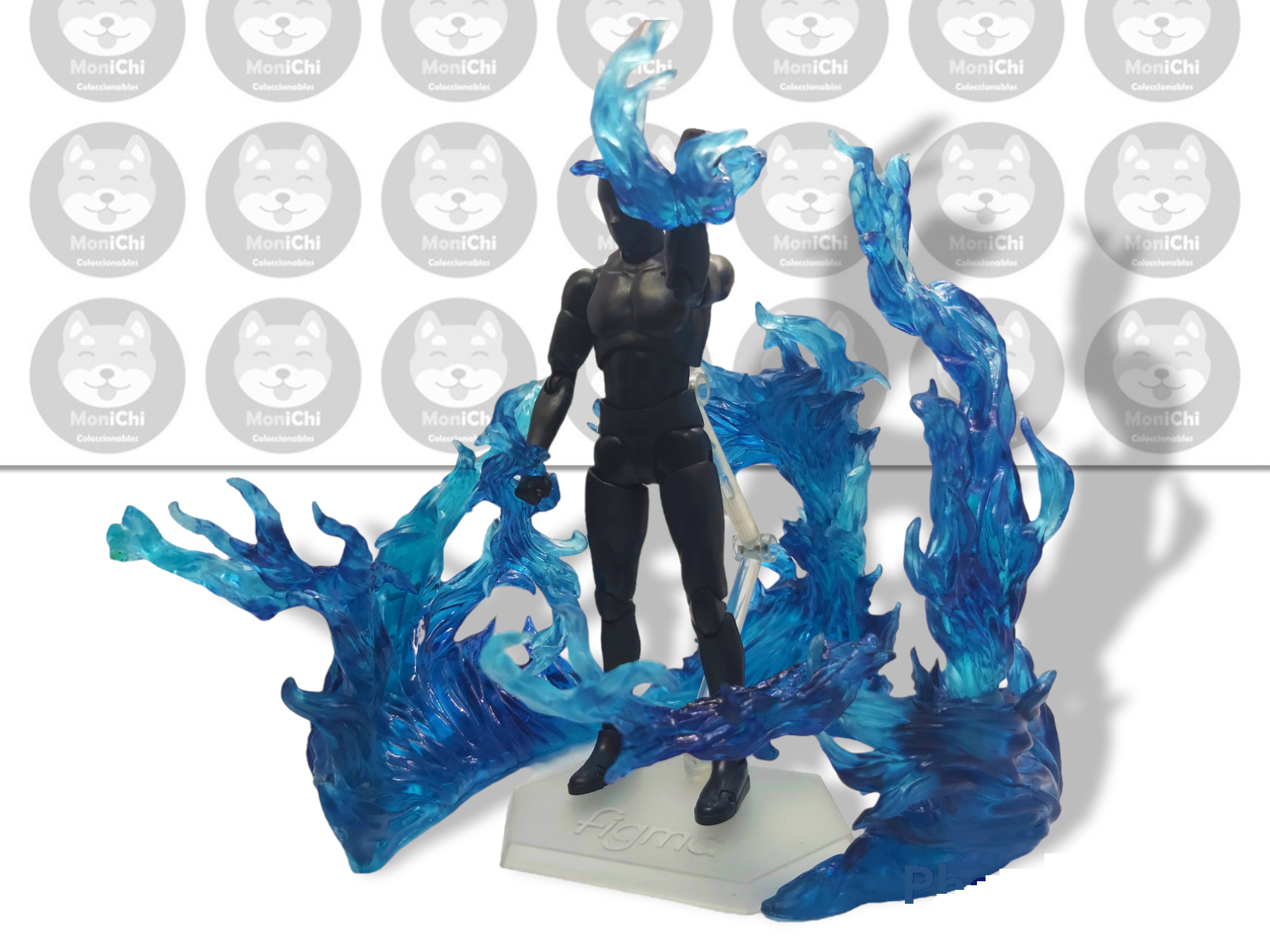 Tamashii Effect Efecto Poder Aura Fuego Azul Claro Figuarts 