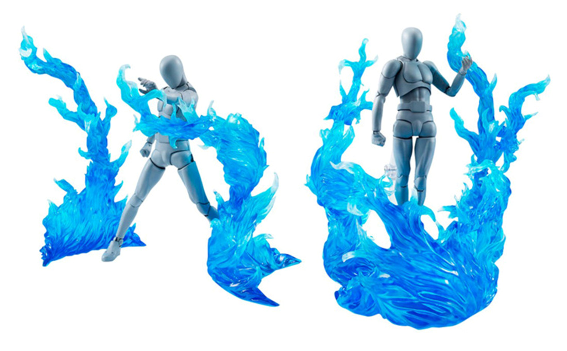 Tamashii Effect Efecto Poder Aura Fuego Azul Claro Figuarts 