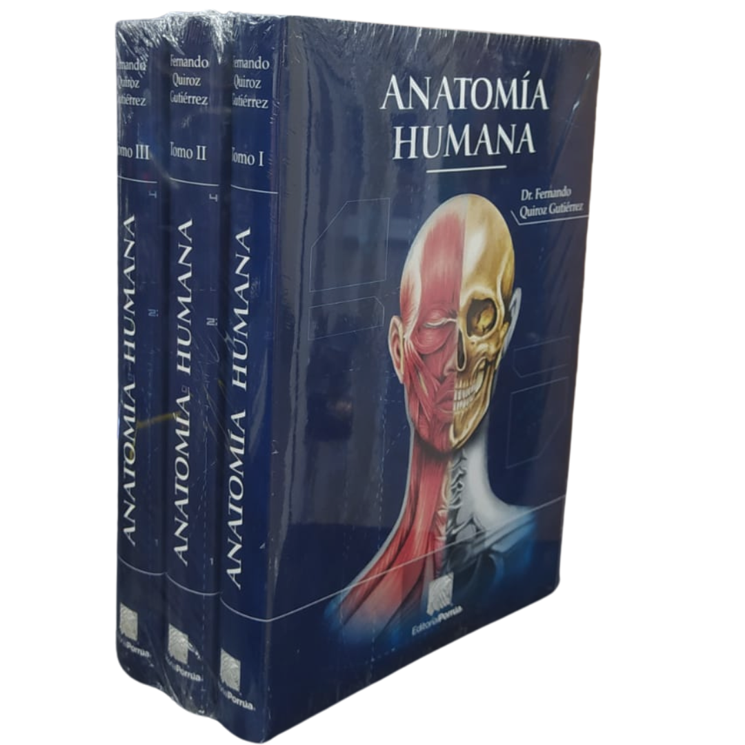 Anatomía Humana Tomo 1-3/ Fernando Quiroz Ed Porrúa Original.