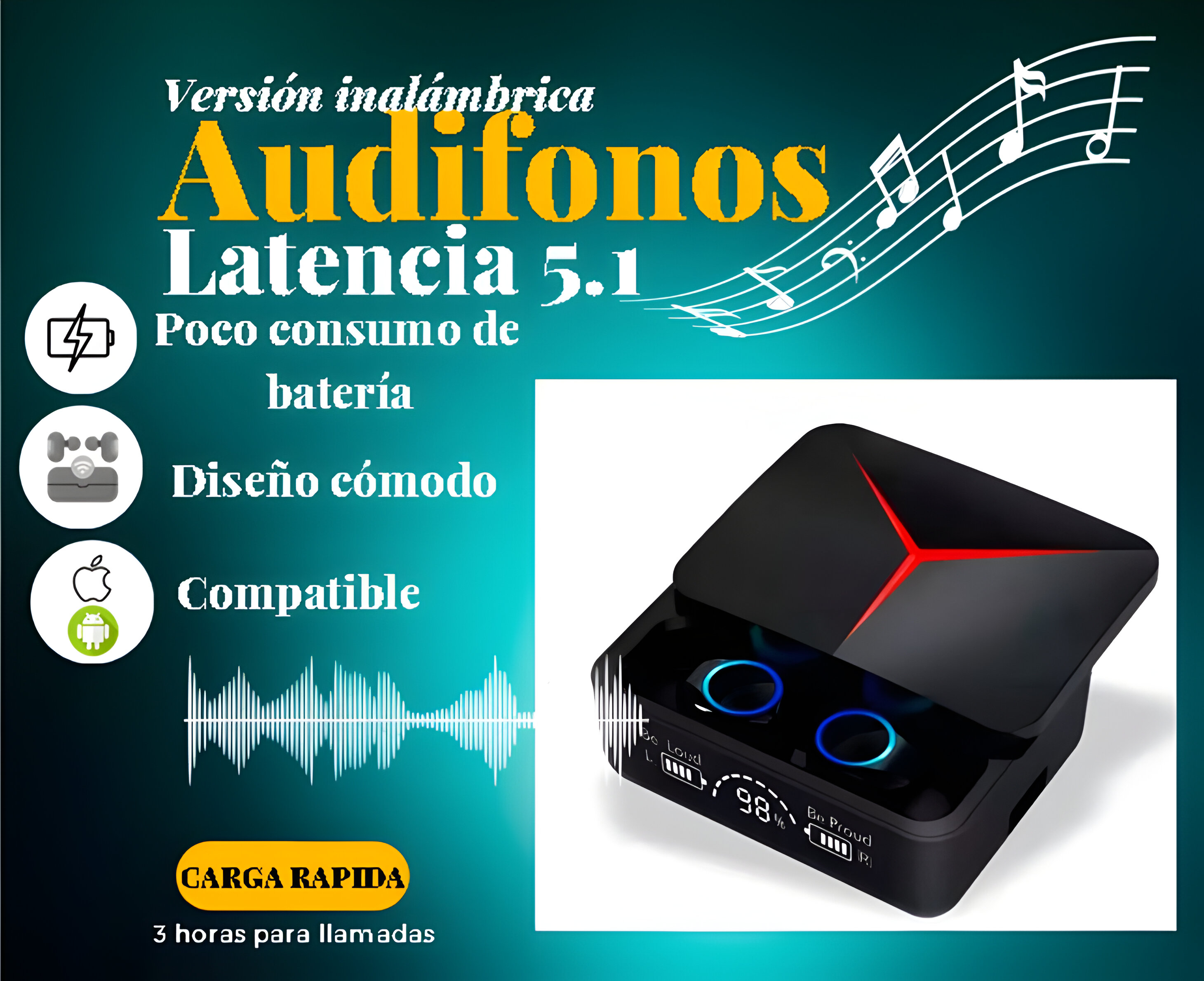 Audifonos Manos Libres Bluetooth 