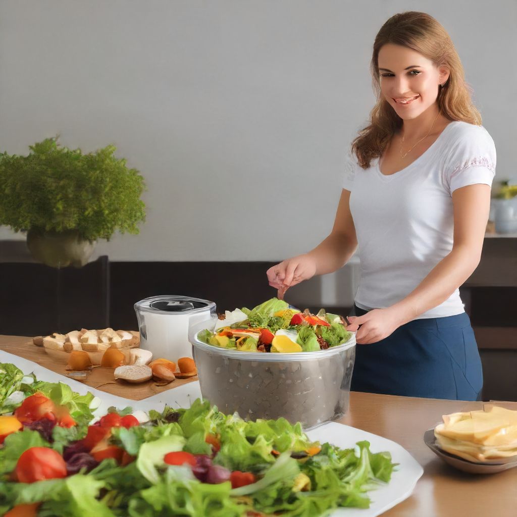Escurridor De Verduras Y Centrifugador De Lechuga Giratorio