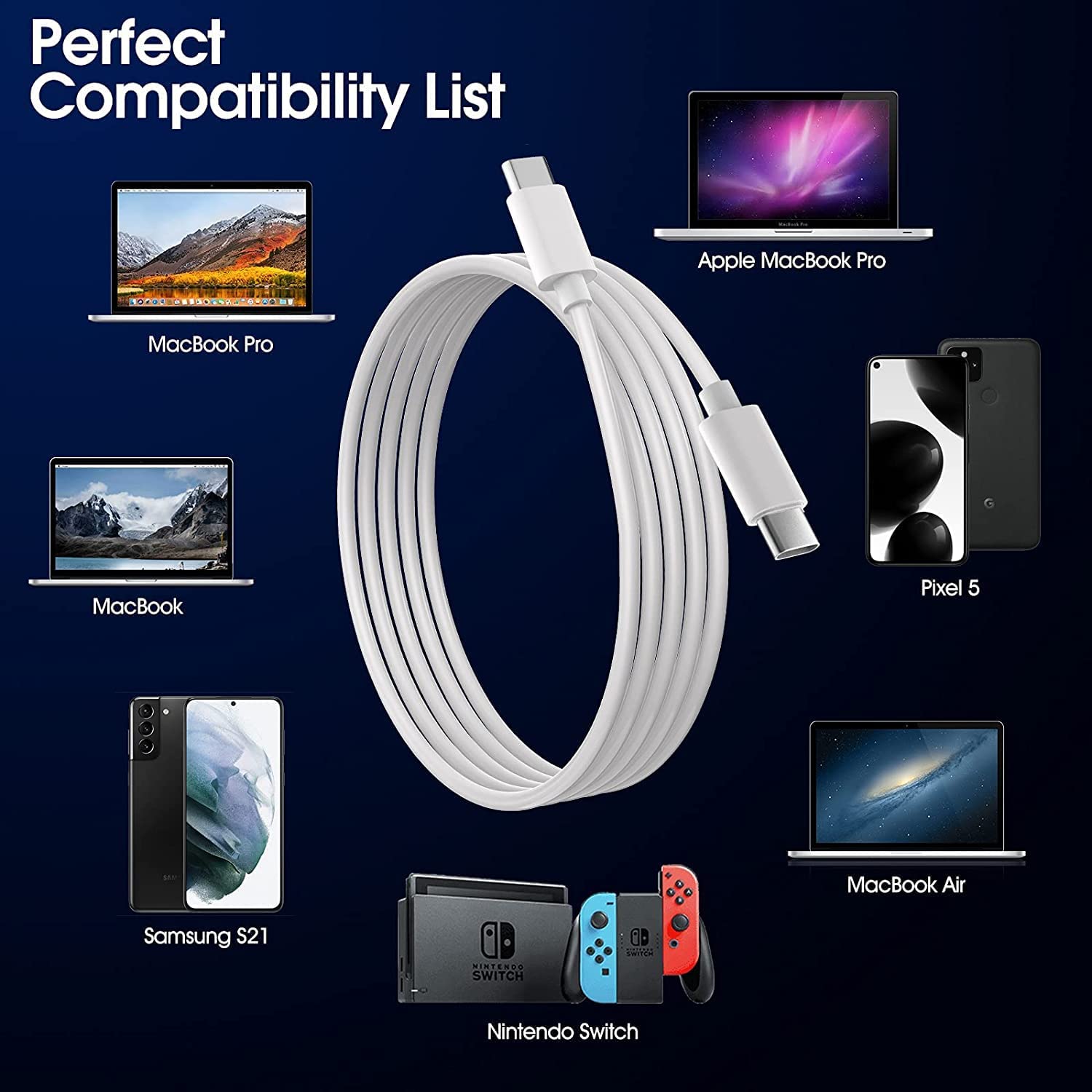 Cable Apple USB C to USB C 2 m Compatibilidad Iphone