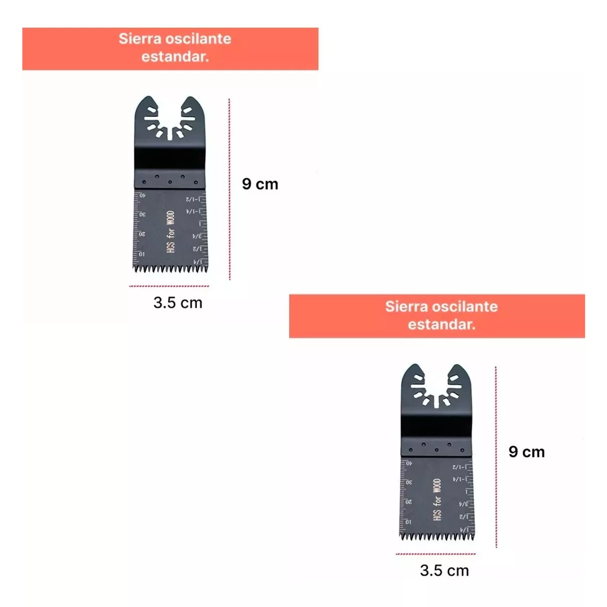 Set Hoja Sierra Oscilante Metal Madera Segueta Herramienta 20pzs
