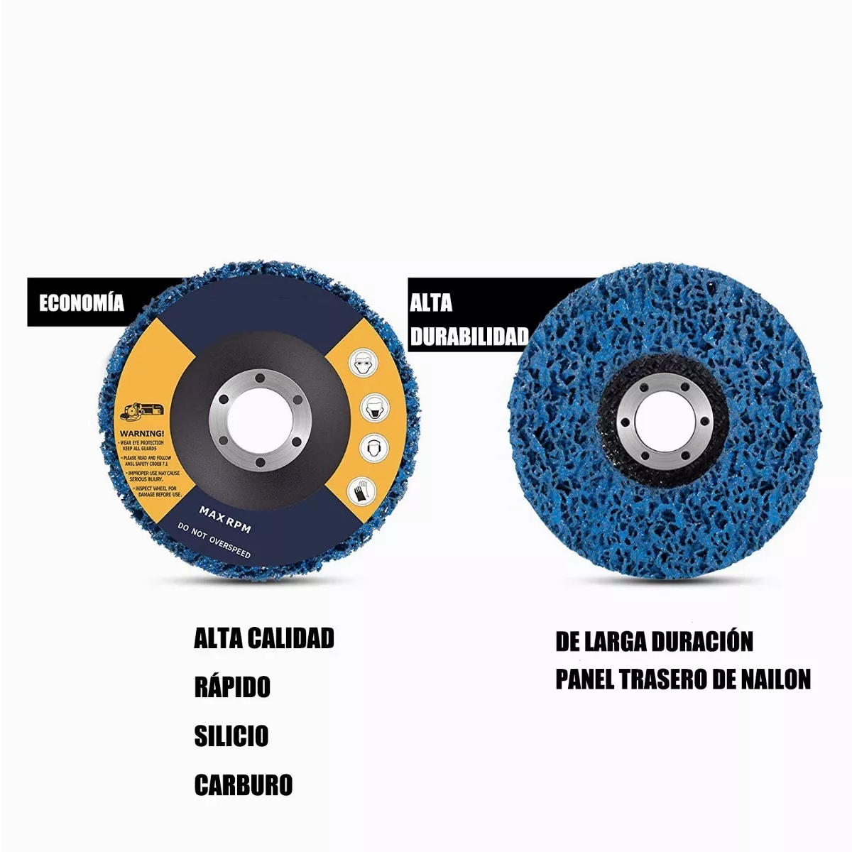 Kit 5pcs Discos Abrasivos De Desoxidación Metal Rueda Pulidora