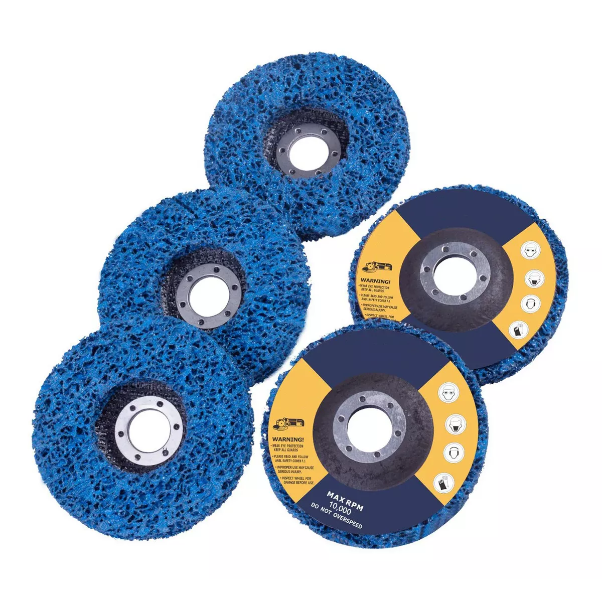 Kit 5pcs Discos Abrasivos De Desoxidación Metal Rueda Pulidora