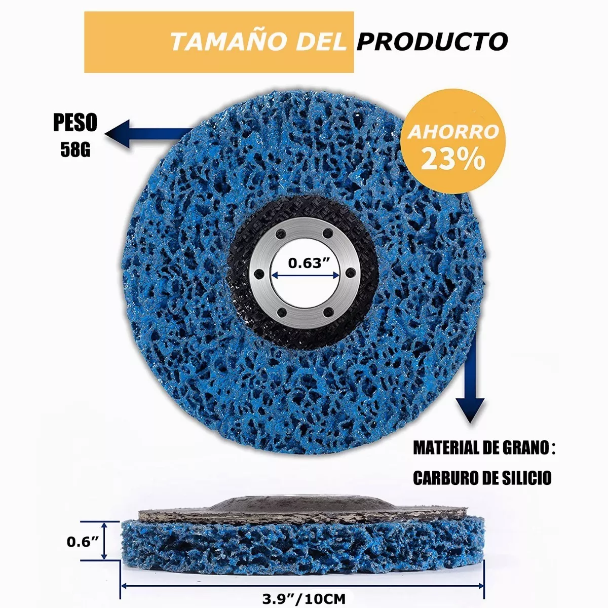 Kit 5pcs Discos Abrasivos De Desoxidación Metal Rueda Pulidora