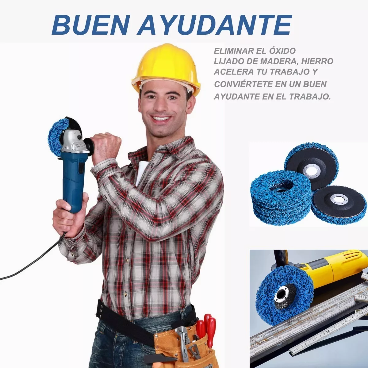 Kit 5pcs Discos Abrasivos De Desoxidación Metal Rueda Pulidora