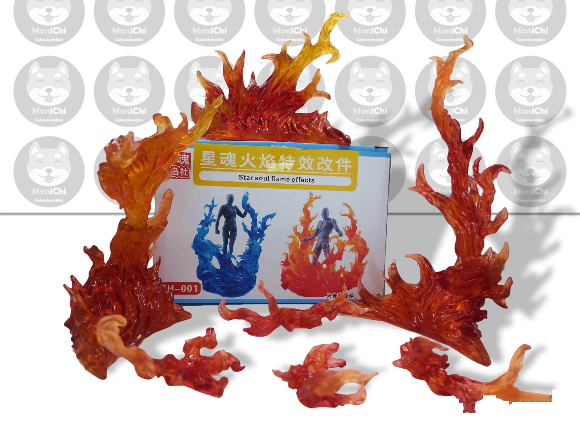 Tamashii Effect Efecto Poder Aura Fuego Rojo Figuarts Figura