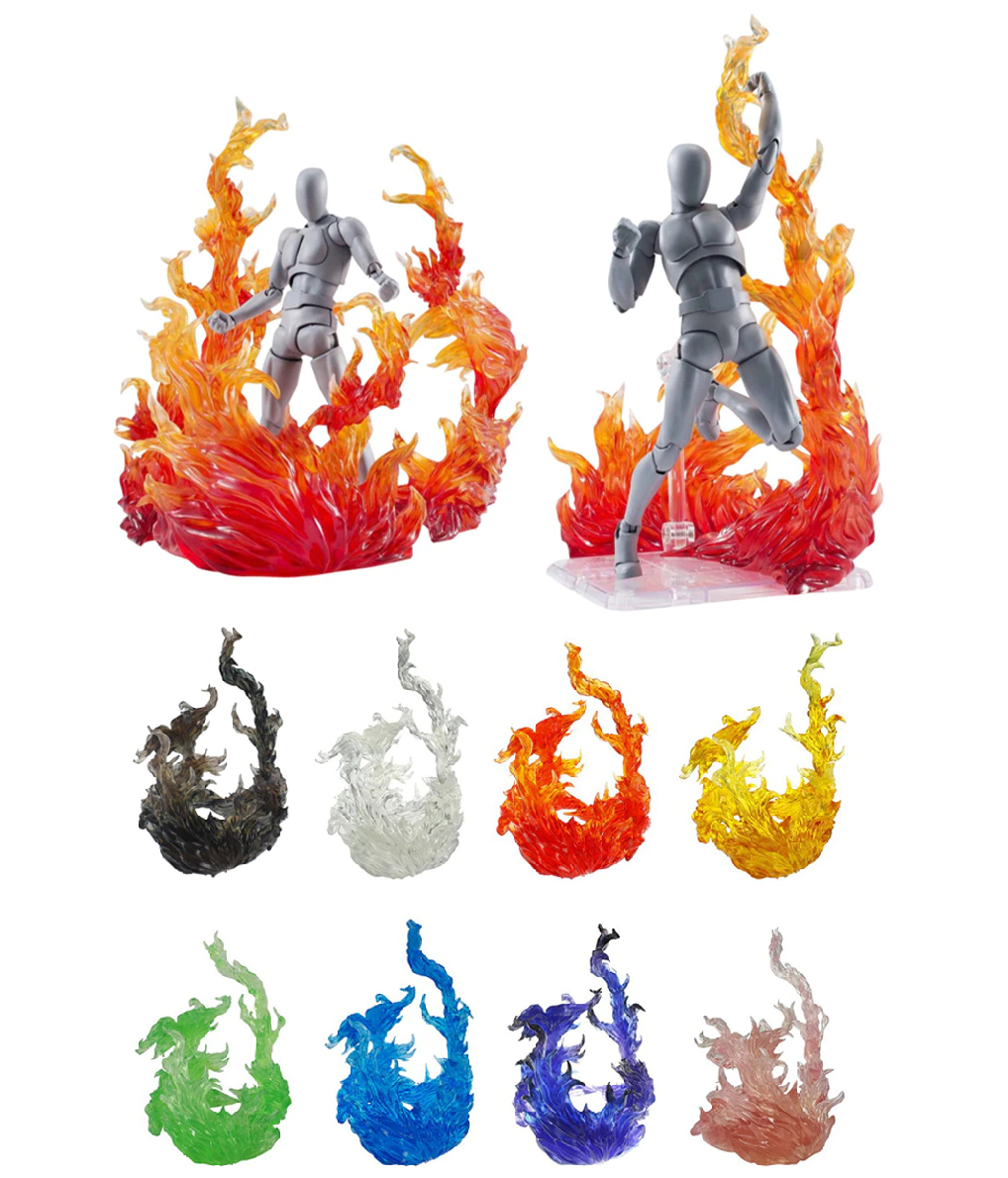 Tamashii Effect Efecto Poder Aura Fuego Verde Figuarts Figura