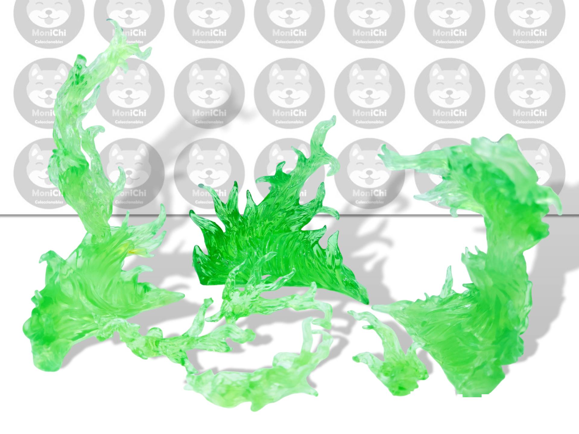 Tamashii Effect Efecto Poder Aura Fuego Verde Figuarts Figura