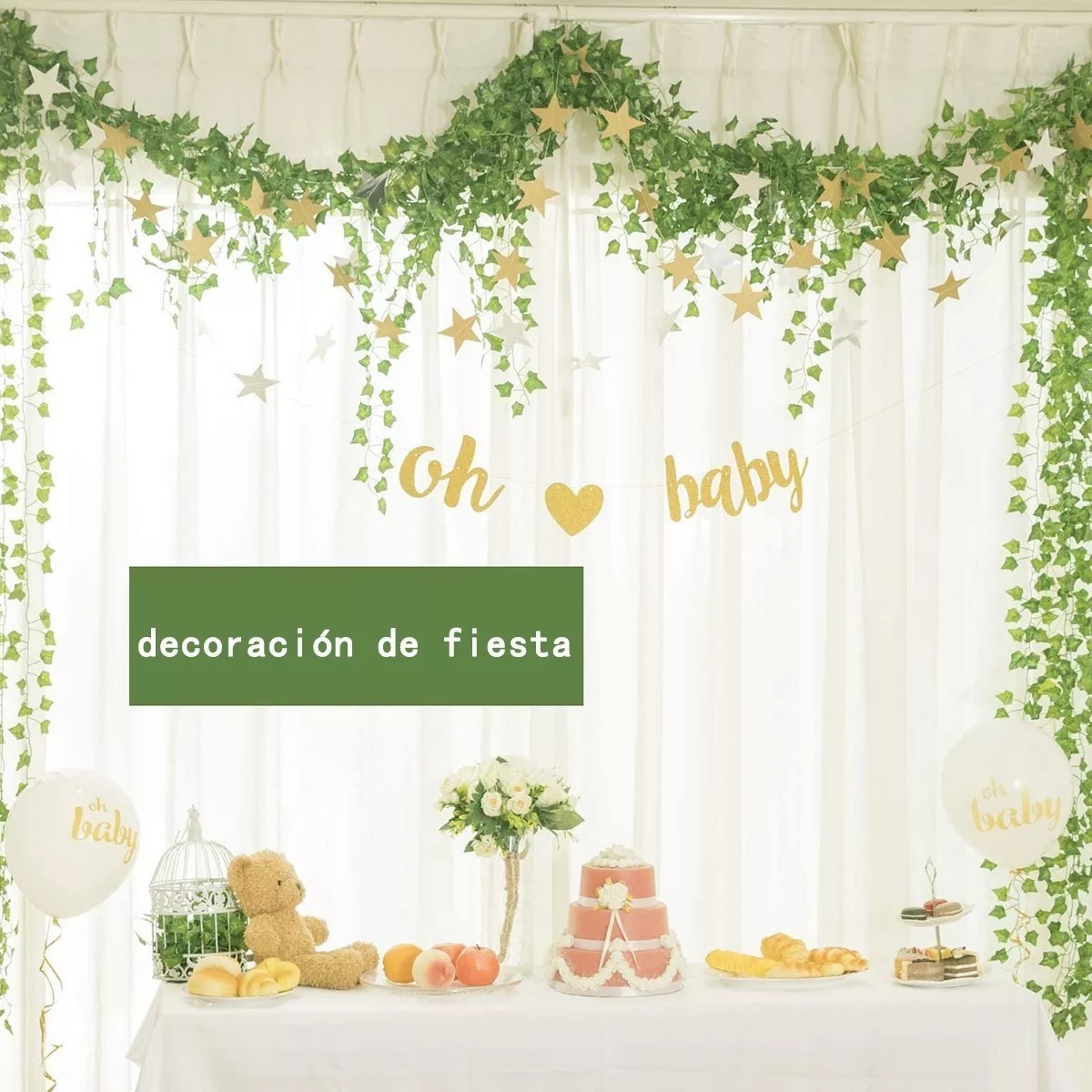 Enredadera De Hiedra Falsa Luces Led