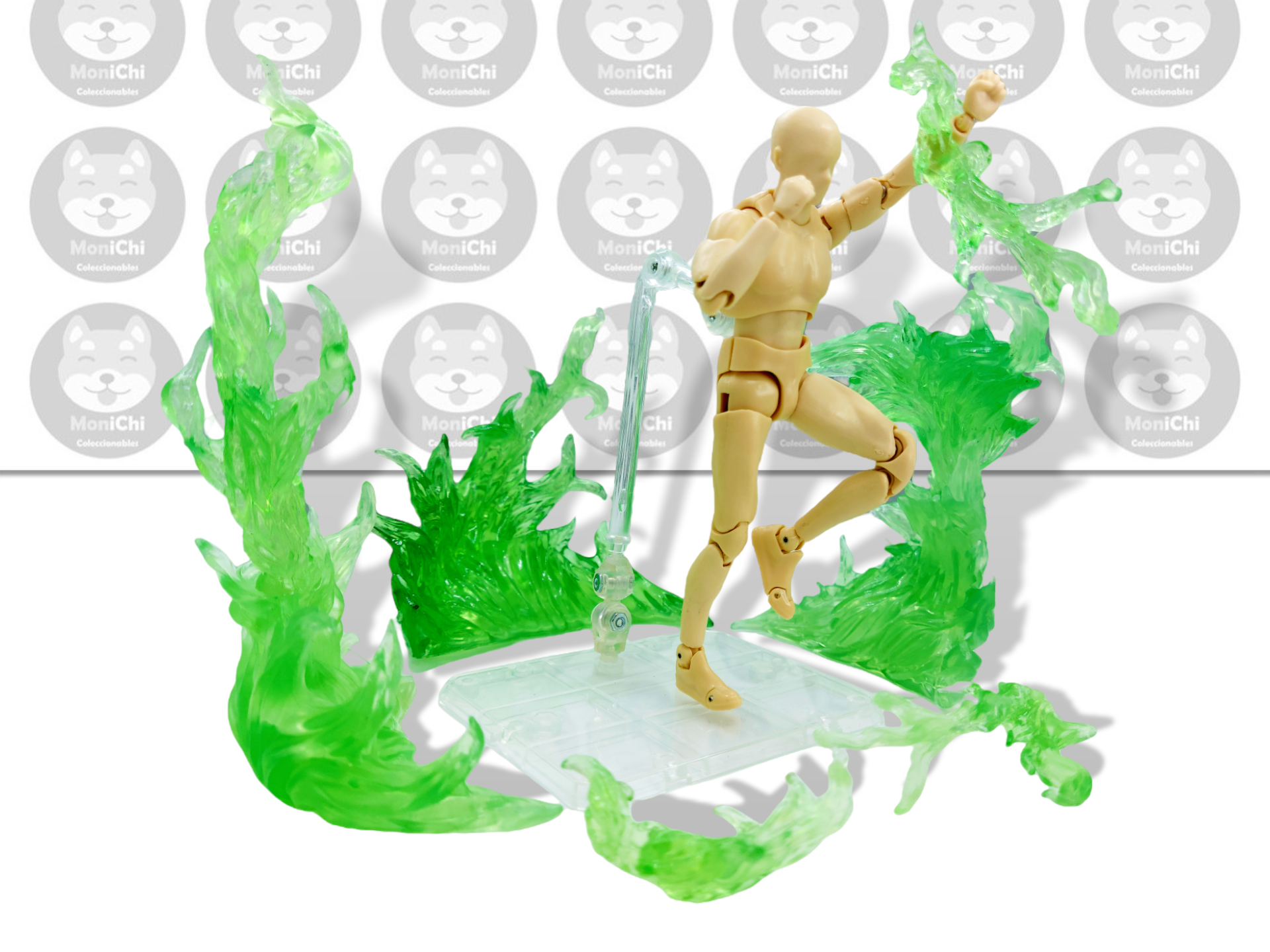 Tamashii Effect Efecto Poder Aura Fuego Verde Figuarts Figura
