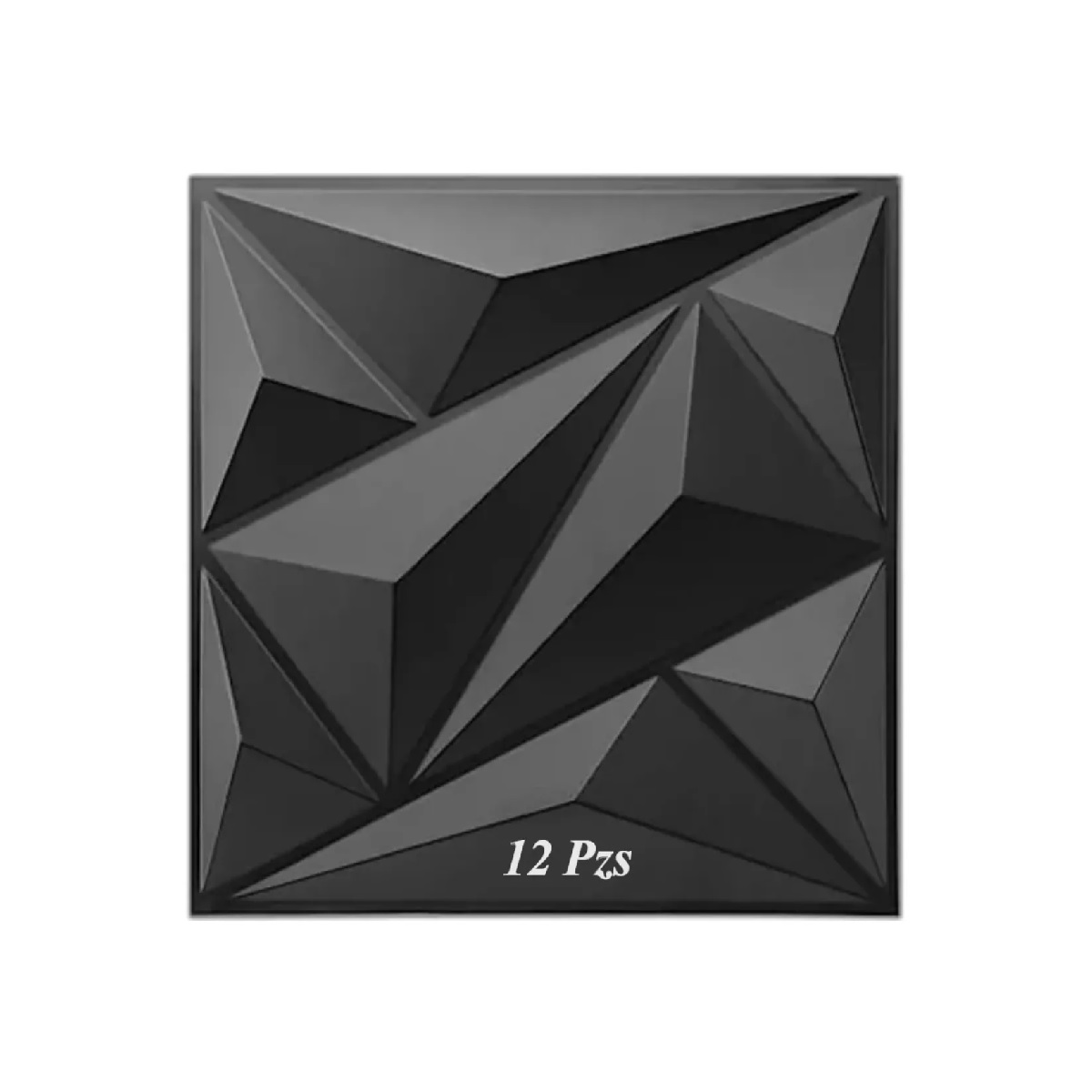 Paneles Decorativo Pvc Pared 3d Wall Con Adhesivo Cinta Negro