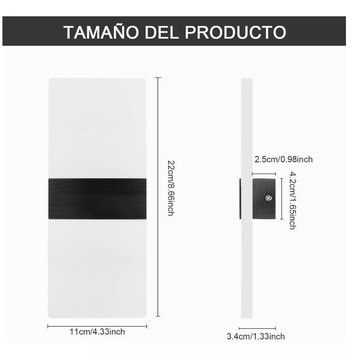 Lámpara De Pared Interior Dormitorio Decorativa 2 Piezas