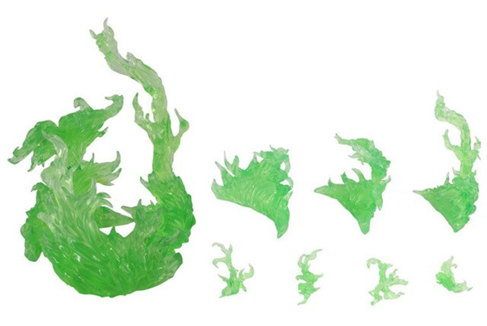 Tamashii Effect Efecto Poder Aura Fuego Verde Figuarts Figura