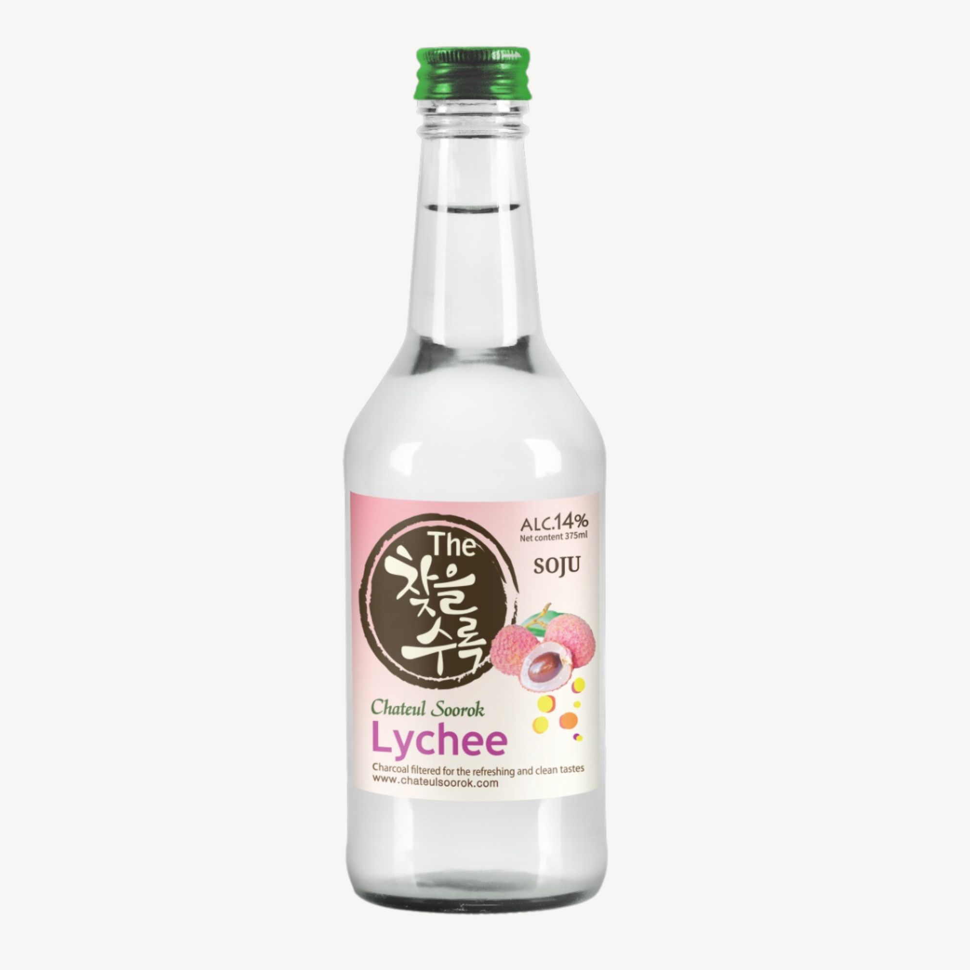 Bebida Coreana Licor Chateulsurok Sabor Lichee 8 pzs