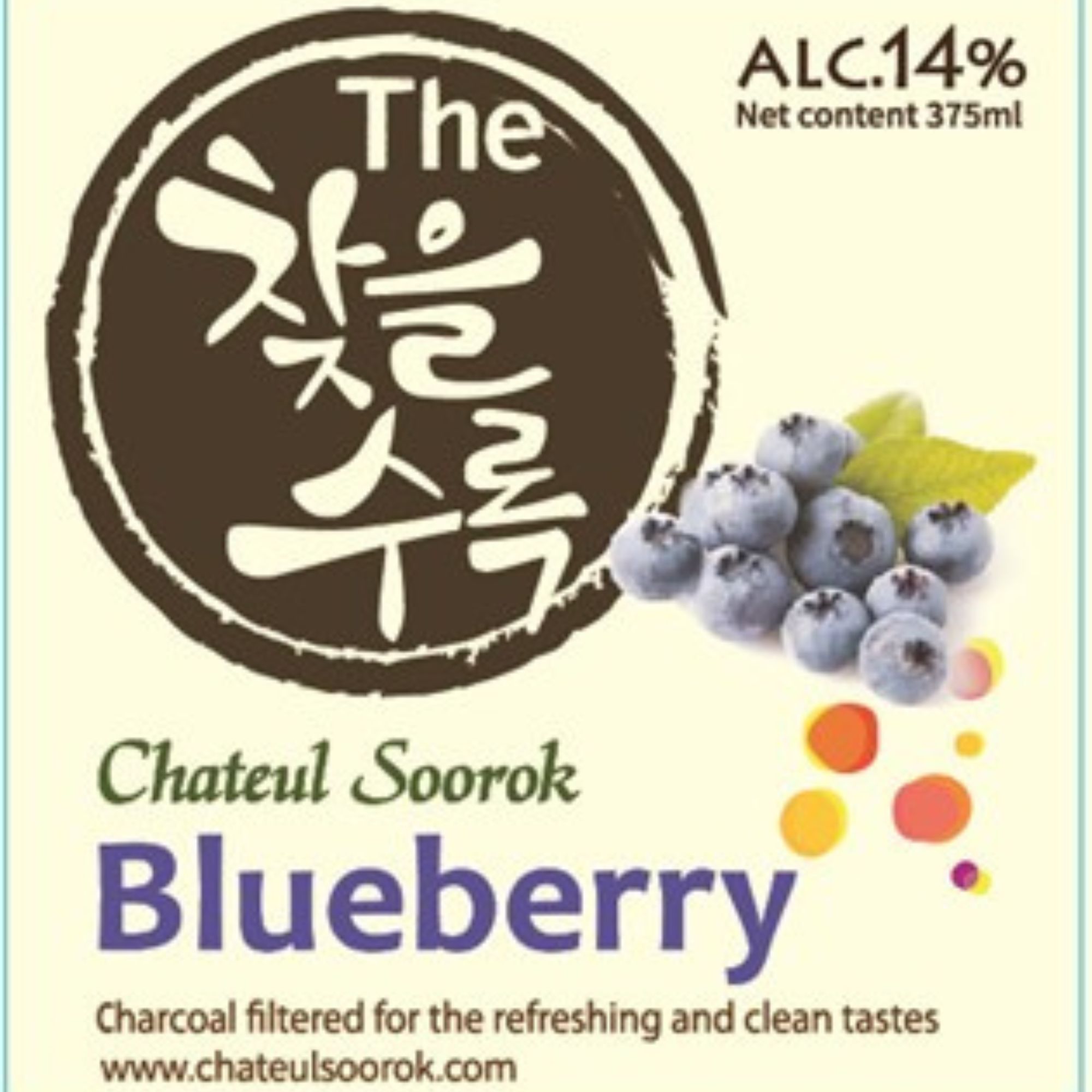 Bebida Coreana Licor Chateulsurok Sabor Arándano 20 pzs