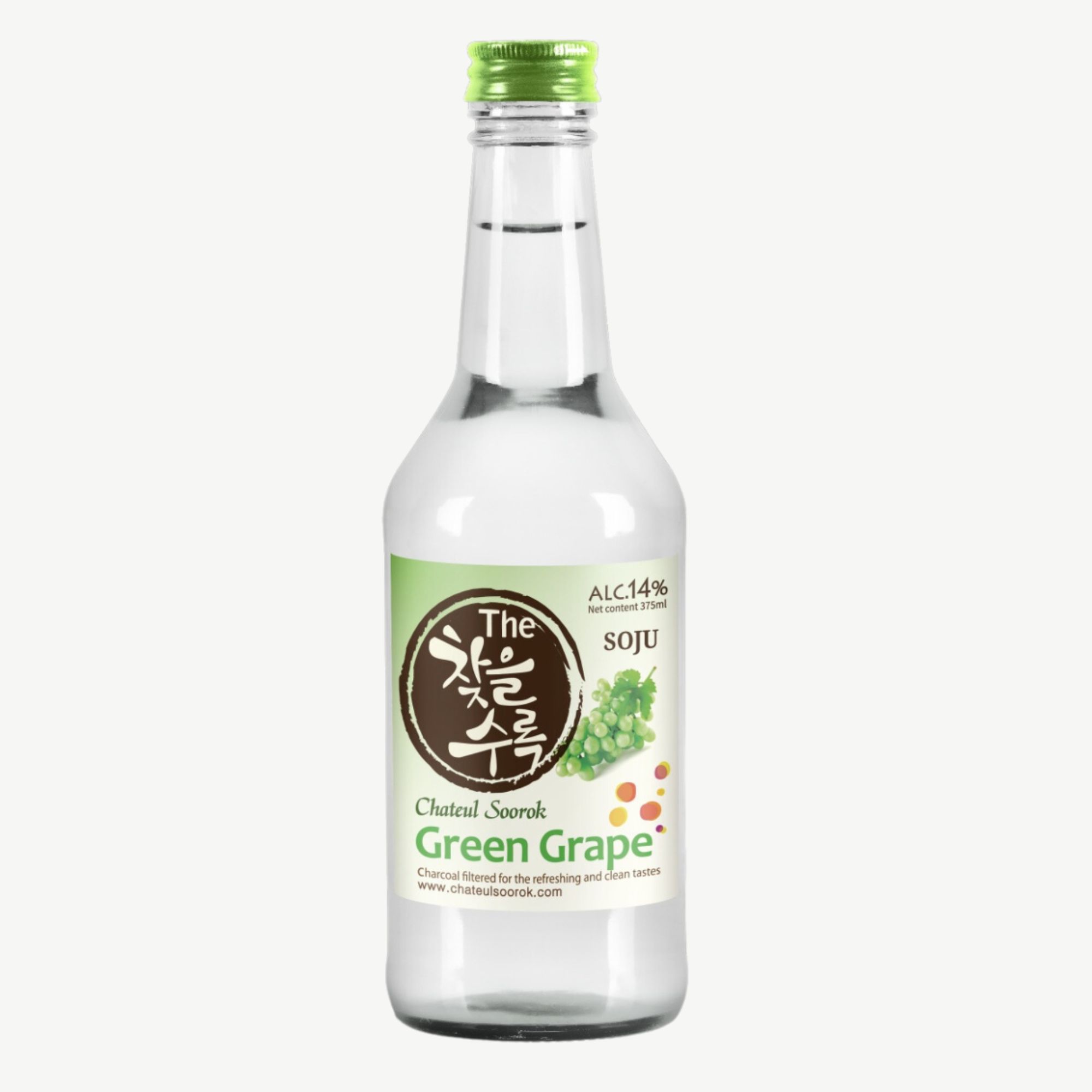 Bebida Coreana Licor Chateulsurok Sabor Uva 4 pzs