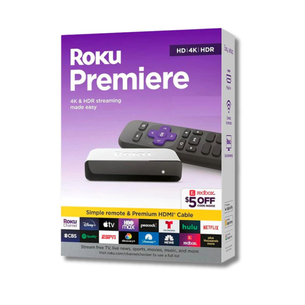 Roku Reproductor Multimedia Premiere - 4K Ultra HD, WiFi, HDMI Color Blanco