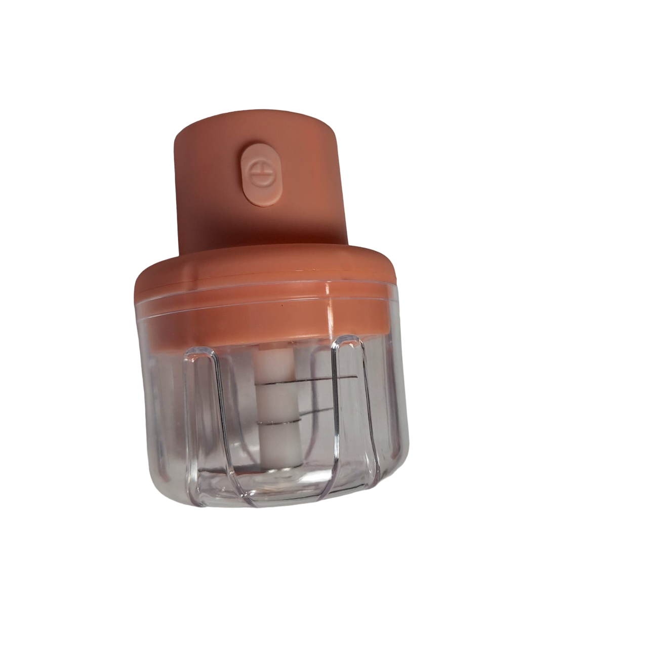 Picador Eléctrico De Frutas Verduras Carnes Mini Procesador Color Rosa