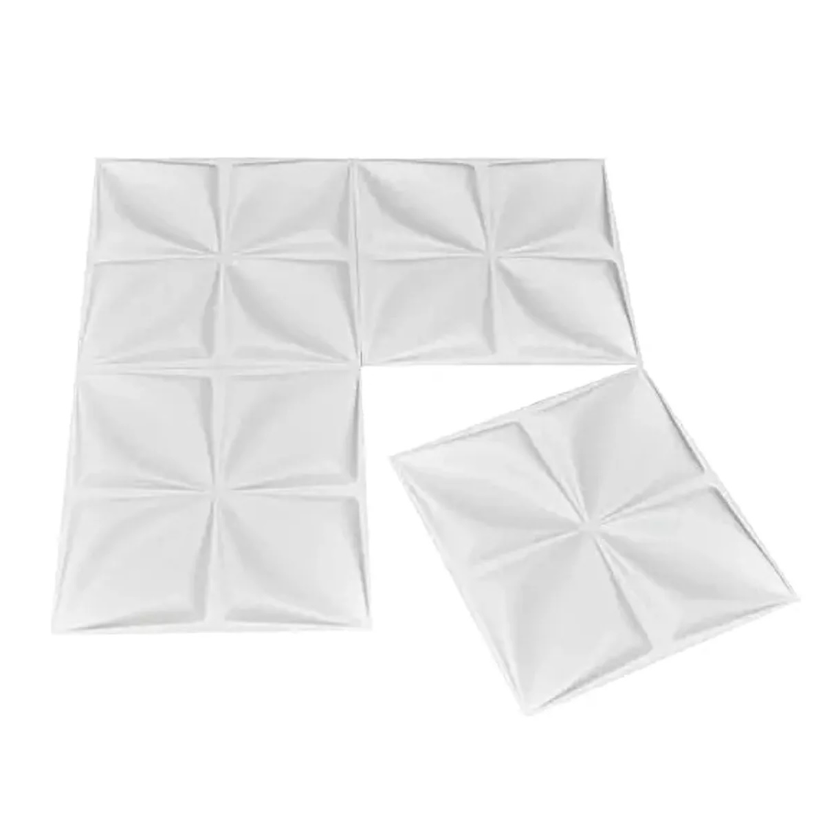 Set Paneles Decorativos 3d Pvc Para Pared 30x30cm 12pzas
