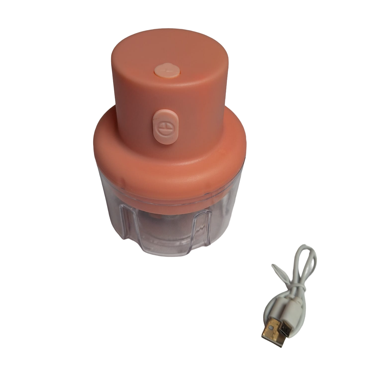 Picador Eléctrico De Frutas Verduras Carnes Mini Procesador Color Rosa