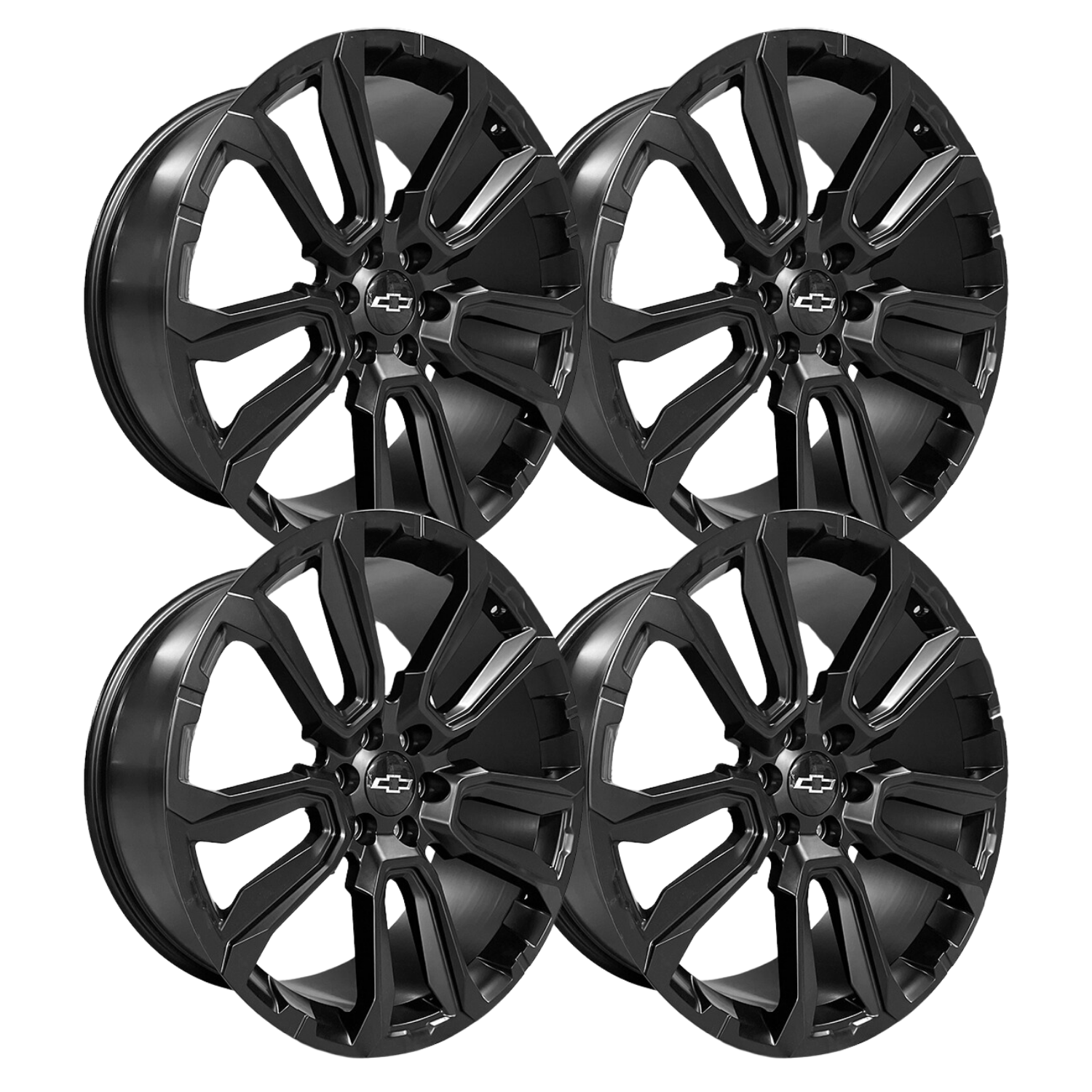 Rines Black Matte 22 6x139.7 Silverado 1500,gmc Sierra 1500