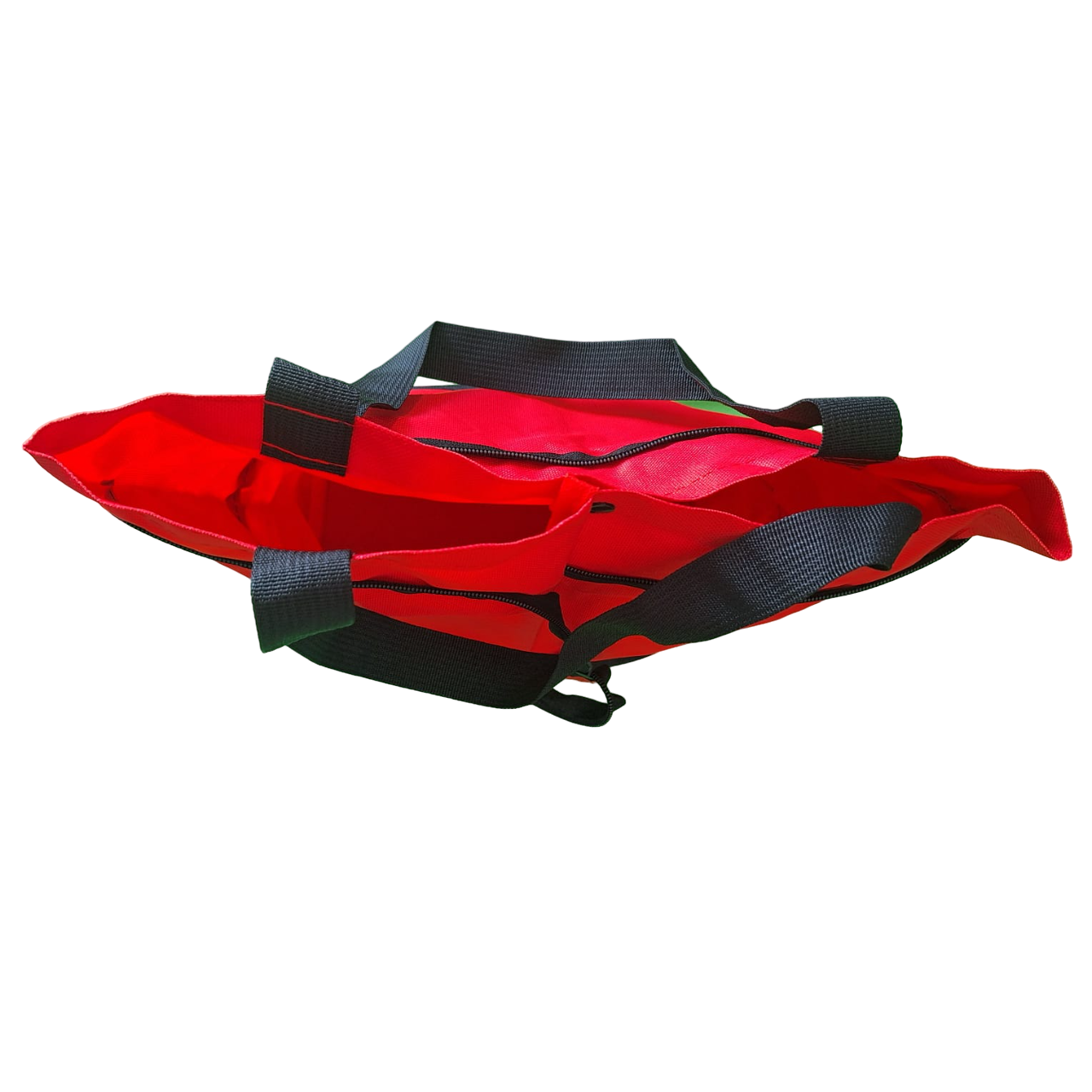 Bolsa Con Ruedas Para Compras Carrito Plegable Portátil Color Rojo