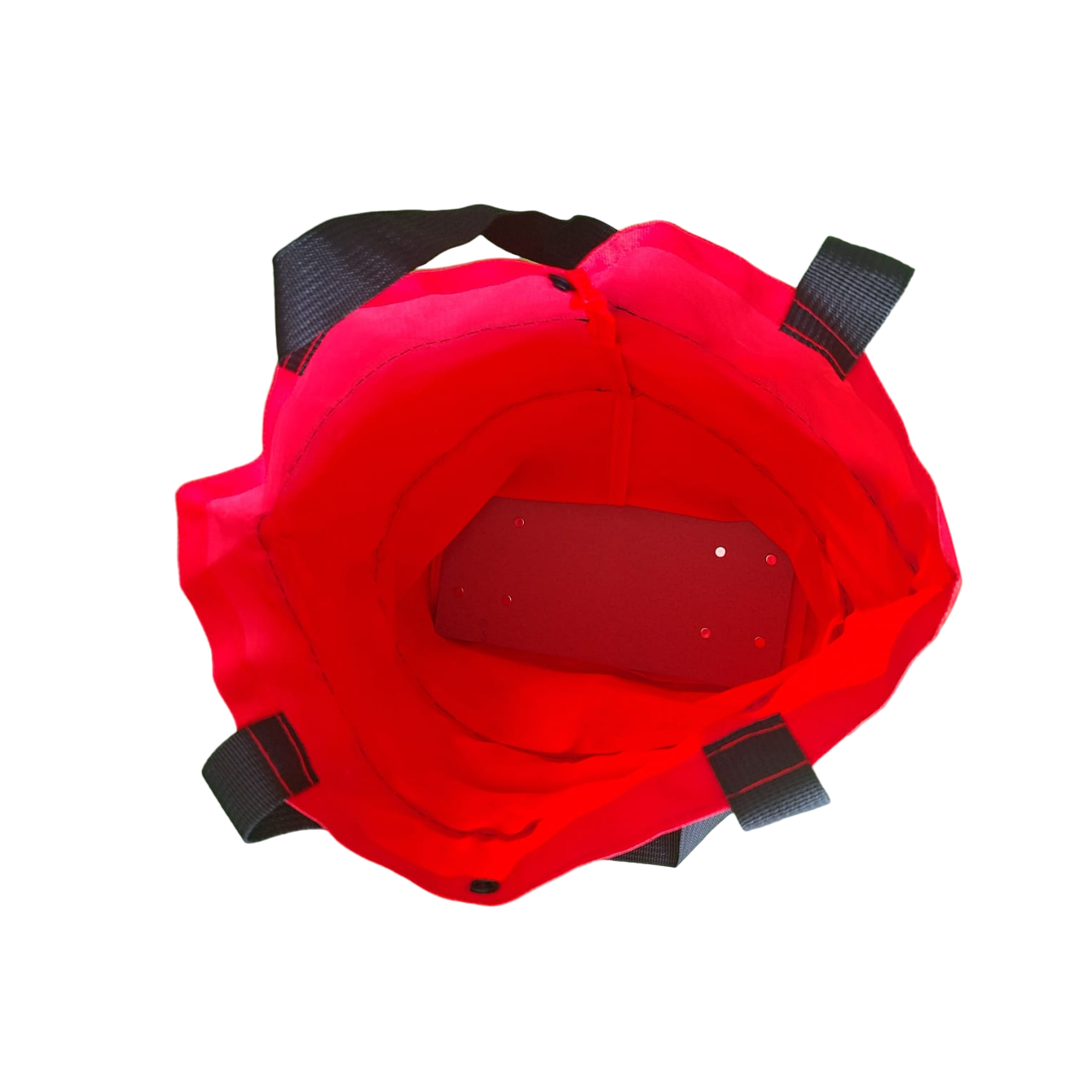 Bolsa Con Ruedas Para Compras Carrito Plegable Portátil Color Rojo