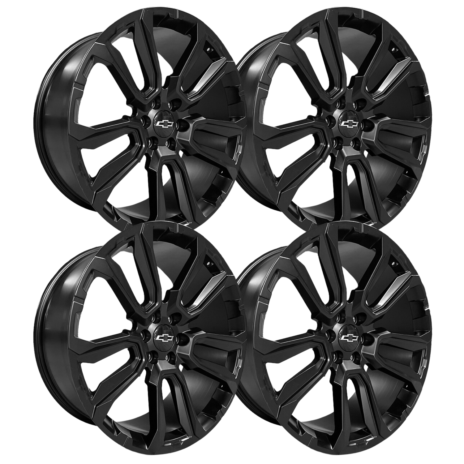 Rines Black Matte 26 6x139.7 Chevrolet Silverado 1500, GMC Sierra 1500, Yukón, Suburban