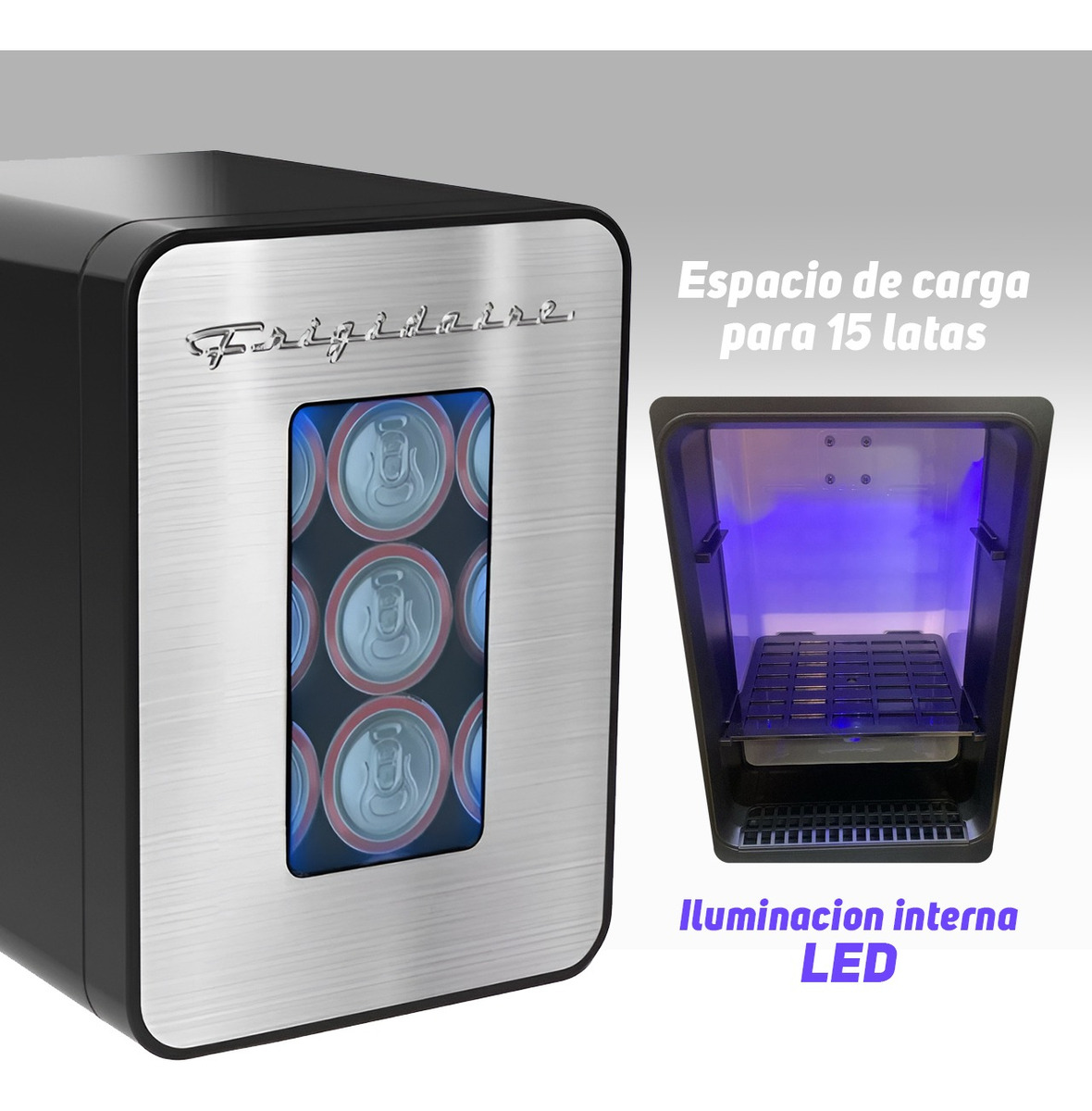 Mini Refri Frigidaire 15 Latas 10L Refrigerador Cosméticos.